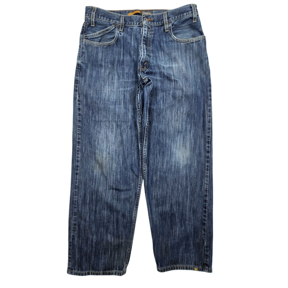 Vtg Levi's Silver Tab Y2K Baggy Jeans Mens 36x32‎ Fits 34×30 Blue Denim 2002